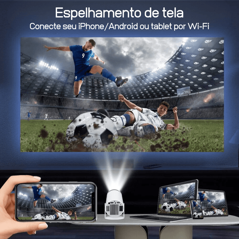 Projetor de Cinema 4K Android 11 - BELA MORADIA